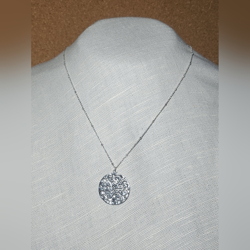 Silpada Sterling Silver Scrolled Swirl Pendant Necklace